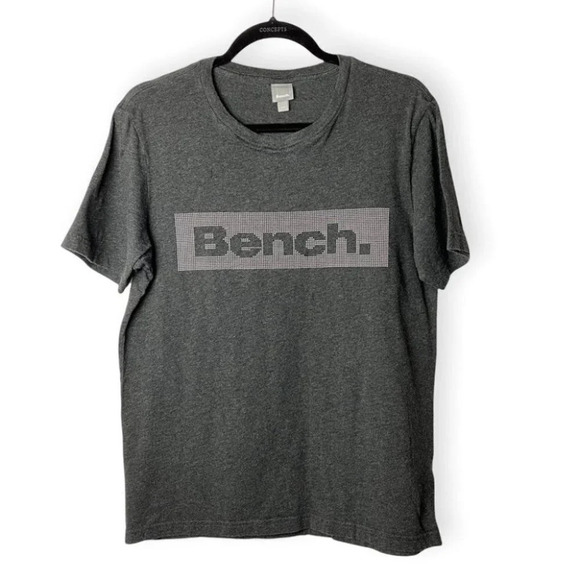 Bench Grey  Short Sleeve Logo Tee Shirt - Picture 1 of 5